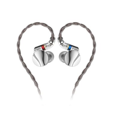 FiiO FD15 138mm Magnalium DLC HiFi Dynamic Driver inEar Earphone with Stainless Steel Shell Detachable MMCX Cable Silver