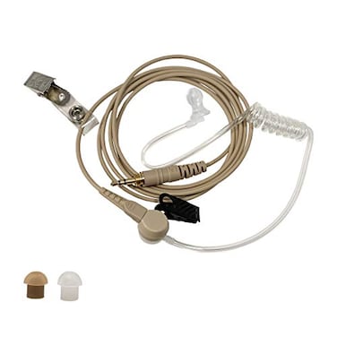 Comm Gear Supply IFB Earpiece 35mm Kit AnchorBroadcaster in Ear Monitor Only On Camera On Stage Professional EarSet Compatible wiPhone Andriod Telex ClearCom Comrex Lecstronics