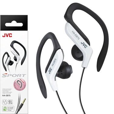 JVC HAEB75W Sports Clip Headphone White 160 x 440 x 390 inches