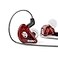 BASN Bsinger PRO inEar Monitors Hybrid Dynamic Dual Drivers Two Detachable MMCX Cables Musicians inEar Earbuds Headphones Red