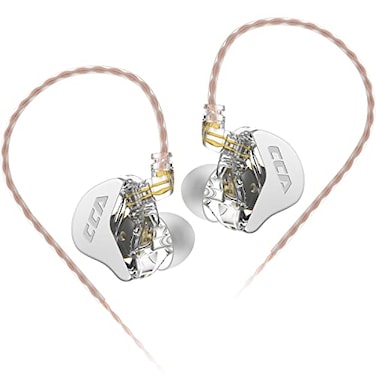 erjigo Wired inEar Earbuds Headphones CCA CRA Dynamic CrystalClear Sound Ergonomic ComfortFit 10mm Dynamic Driver Noise Isolating Bass Driven Sound Without mic White