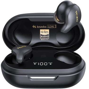 TOZO Golden X1 Wireless Earbuds Balanced Armature Driver and Hybrid Dynamic Driver Bluetooth Headphones OrigX Pro LDAC HiRes Audio Wireless Environment Active Noise Cancellation Headset