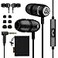 LUDOS Clamor 2 PRO Wired Earbuds inEar Headphones Earphones with Microphone Noise Isolating Ear Buds Memory Foam for iPhone Samsung School Students Kids Women Small Ears