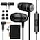 LUDOS Clamor 2 PRO Wired Earbuds inEar Headphones Earphones with Microphone Noise Isolating Ear Buds Memory Foam for iPhone Samsung School Students Kids Women Small Ears