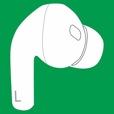 Meenova OEM Single Left Earbuds Replacement for Pod Pro 2nd Generation A3047 A3048 A3049 USBC Genuine Left Ear Side Only Compatible with Original Air Pro 2 A2968 Charging Case