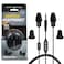 Plugfones Guardian Plus inEar Earplug Earbud Hybrid Noise Reduction inEar Headphones with Noise Isolating Mic and Controls Black