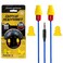 Plugfones Protector Volume Limited Audio Earbuds OSHA Compliant Earplugs with Sound Blue Yellow