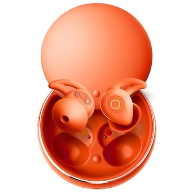 Bluripp Sleepals micro Sleep Earbuds for Side Sleepers Sleep Headphones with Soft and Snug Fit Moderate Noise Reduction not ANC Small and Light 4H Single Play 28H with Charging Case Orange