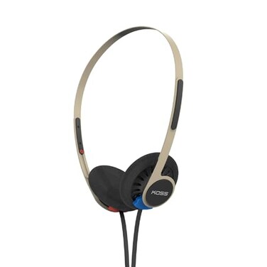 Koss KPH40 Utility OnEar Headphones Detachable Interchangeable Cord System Ultra Lightweight Design Rhythm Beige