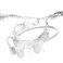 mojawa Run Plus Bone Conduction Headphones OpenEar Bluetooth Headphones 32GB MP3 Player IP68 Waterproof Swimming Earbuds Deep Bass Secure Fit for Running Gym and Daily Use Grey
