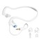 Underwater Audio HydroActive Premium ShortCord Waterproof Headphones Wired 35 mm Jack with 11 Earbuds in 4 Styles Separate Music Player Purchase Required