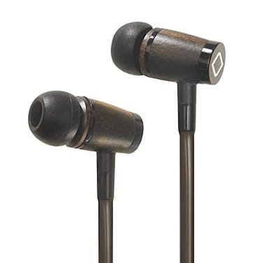 Aircom A6 AntiRadiation Air Tube Headphone Airflow Audio Technology for Premium Sound and EMF Protection Wooden Earbuds with Builtin Microphone
