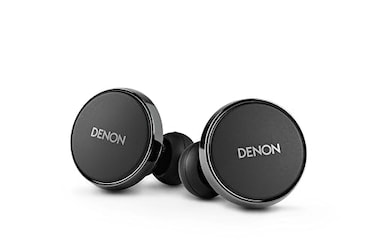 Denon PerL Pro True Wireless Earbuds Adaptive Active Headphones Wireless Noise Canceling Masimo Adaptive Acoustic Technology Spatial Audio 32Hr Battery Life Wirefree Charging Black