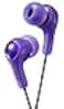 JVC Gumy in Ear Earbud Headphones Powerful Sound Comfortable and Secure Fit Silicone Ear Pieces SML HAFX7V Purple Small