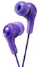 JVC Gumy in Ear Earbud Headphones Powerful Sound Comfortable and Secure Fit Silicone Ear Pieces SML HAFX7V Purple Small