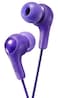 JVC Gumy in Ear Earbud Headphones Powerful Sound Comfortable and Secure Fit Silicone Ear Pieces SML HAFX7V Purple Small