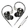 keephifi KZ DQS Wired Earbuds Dynamic Driver in Ear Monitor Headphone SemiOpen HiFi Bass Earphone 2pin 35mm Gaming Earbuds for Singers Musicians