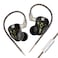 keephifi KZ DQS Wired Earbuds Dynamic Driver in Ear Monitor Headphone SemiOpen HiFi Bass Earphone 2pin 35mm Gaming Earbuds for Singers Musicians