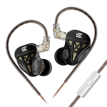 keephifi KZ DQS Wired Earbuds Dynamic Driver in Ear Monitor Headphone SemiOpen HiFi Bass Earphone 2pin 35mm Gaming Earbuds for Singers Musicians
