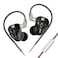 keephifi KZ DQS Wired Earbuds Dynamic Driver in Ear Monitor Headphone SemiOpen HiFi Bass Earphone 2pin 35mm Gaming Earbuds for Singers Musicians