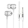 100SEASHELL Long Cord Wired Earbuds no Microphone Headphones Watching tv with Extra Noise isolating Blocking bass Ear Buds Without mic Corded Length Earphones