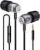 LUDOS Clamor Wired Earbuds inEar Headphones Earphones with Microphone Noise Isolating Ear Buds Memory Foam for iPhone Samsung School Students Kids Women Small Ears Grey