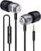 LUDOS Clamor Wired Earbuds inEar Headphones Earphones with Microphone Noise Isolating Ear Buds Memory Foam for iPhone Samsung School Students Kids Women Small Ears Grey