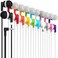 Maeline Bulk Earbuds with 35 mm Headphone Plug 50 Pack Wholesale Bundle Multi Color