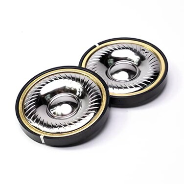 Voarmaks Titanium Diaphragm Headphone Speaker Driver Compatible with Logitech G Pro X AKG K371 K361 K545 Sennheiser HD380 PRO Hyperx Cloud Revolver Headphones 50mm Diameter 32 Ohms Impedance
