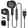 AIAUXAI USB Earbuds for PCHeadphones with Microphone for ComputerWired USB Headset with Mic Audio Control Noise Isolating Stereo Laptop Earphones for Dell for HP for Surface Switch Office Zoom Working