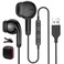 AIAUXAI USB Earbuds for PCHeadphones with Microphone for ComputerWired USB Headset with Mic Audio Control Noise Isolating Stereo Laptop Earphones for Dell for HP for Surface Switch Office Zoom Working