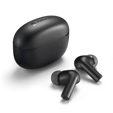 Motorola Sound Moto Buds 500 ANC True Wireless Earbuds IPX4 Water Resistant Touch Control Ear Buds with Dual Noise Cancelling Microphone Charging Case Black