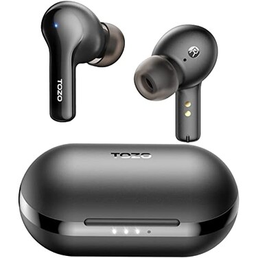 TOZO A2 Mini Wireless Earbuds Bluetooth 53 in Ear LightWeight Headphones Builtin Microphone IPX5 Waterproof Immersive Premium Sound Long Distance Connection Headset with Charging Case Black