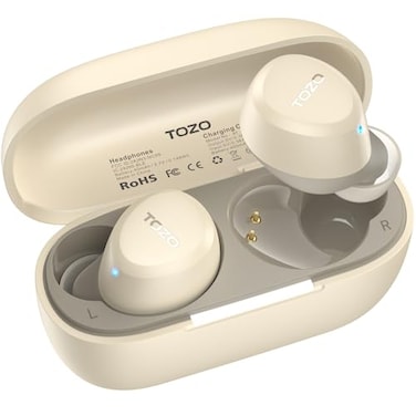 TOZO A1 Wireless Earbuds Bluetooth 53 Light Weight in Ear IPX5 Waterproof Headphones 2 Mic for AI Calls Immersive Premium Sound Bass Headset with Charging Case 32 Presets EQ Customization via App
