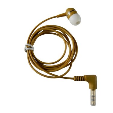 Scan Sound, Inc. 1BudB Brown Earphone wHeavyDuty Cord