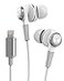Thore iPhone Earphones Apple MFi V120 in Ear Wired Lightning Earbuds SweatWater Resistant Headphones with MicVolume Remote for iPhone 121314 Pro Max White