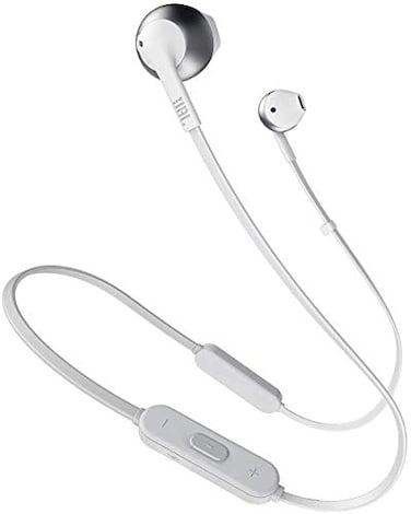 Harman JBL Tune 205BT Wireless inEar Headphones with ThreeButton Remote and Mic Silver