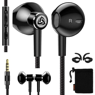 LUDOS SPECTA Wired Earbuds inEar Headphones Earphones with Microphone for Clear Calls Noise Isolating for iPhone iPad Samsung Laptop School Students Kids Women Small Ears