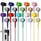 Redskypower 10 Pack Bulk Wired Earbuds with Microphone In Ear Headphones 35mm Jack 4ft Tangle Free Cable Comfortable Fit Affordable and Cost Effective Ideal for School Classroom Testing Students Mix