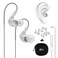 MEE audio M6 Sport Wired Earbuds Noise Isolating In Ear Headphones Sweatproof Earphones for RunningGymWorkouts with Dynamic Enhanced Bass Sound Memory Wire Earhooks 35mm Jack Plug Clear