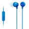 Sony MDREX15APL Fashion Color Series Earbud Headset with Mic Blue