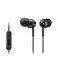 Sony Deep Bass Wired Earphones with Smartphone Control and Mic Metallic Black