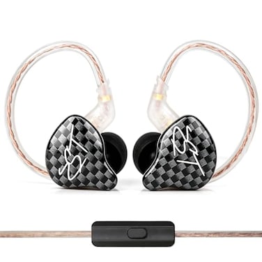YINYOO KZZST Hybrid Banlance Armature with Dynamic inEar Earphone 1BA1DD HiFi Headset Wired Earbuds IEM Headphones Gaming Earbuds Blackzst with Microphone