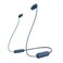 Sony WIC100 Wireless inEar Bluetooth Headphones with Builtin Microphone Blue