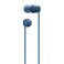 Sony WIC100 Wireless inEar Bluetooth Headphones with Builtin Microphone Blue
