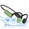IHAO Swimming Headphones True Bone Conduction Open Ear Headset MP3 Player Builtin 16G Memory IP68 Underwater Waterproof Stereo Bluetooth Earphone for Driving Bicycling Running SkiingGreen