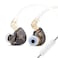 Linsoul TANGZU Waner SG HiFi 10mm Dynamic Driver PET Diaphragm inEar Earphone with Ergonomic Shape Detachable Recessed 2Pin OFC Braided Cable for Audiophile Musician DJ StageBlack with Mic