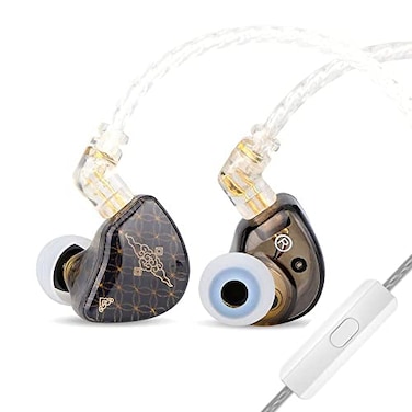 Linsoul TANGZU Waner SG HiFi 10mm Dynamic Driver PET Diaphragm inEar Earphone with Ergonomic Shape Detachable Recessed 2Pin OFC Braided Cable for Audiophile Musician DJ StageBlack with Mic