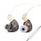 Linsoul TANGZU Waner SG HiFi 10mm Dynamic Driver PET Diaphragm inEar Earphone with Ergonomic Shape Detachable Recessed 2Pin OFC Braided Cable for Audiophile Musician DJ StageBlack with Mic