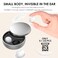 Xmenha Smallest Invisible Earbuds Wireless Ear Buds Bluetooth in Ear Mini Discreet Small Tiny Earpiece Sleep Earbuds Hidden with Charging Case Headphones for Small Ears Work Sleeping Android White
